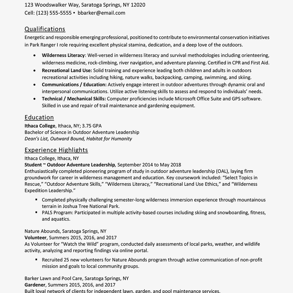 Entry Level Resume Examples And Writing Tips intended for dimensions 1000 X 1000