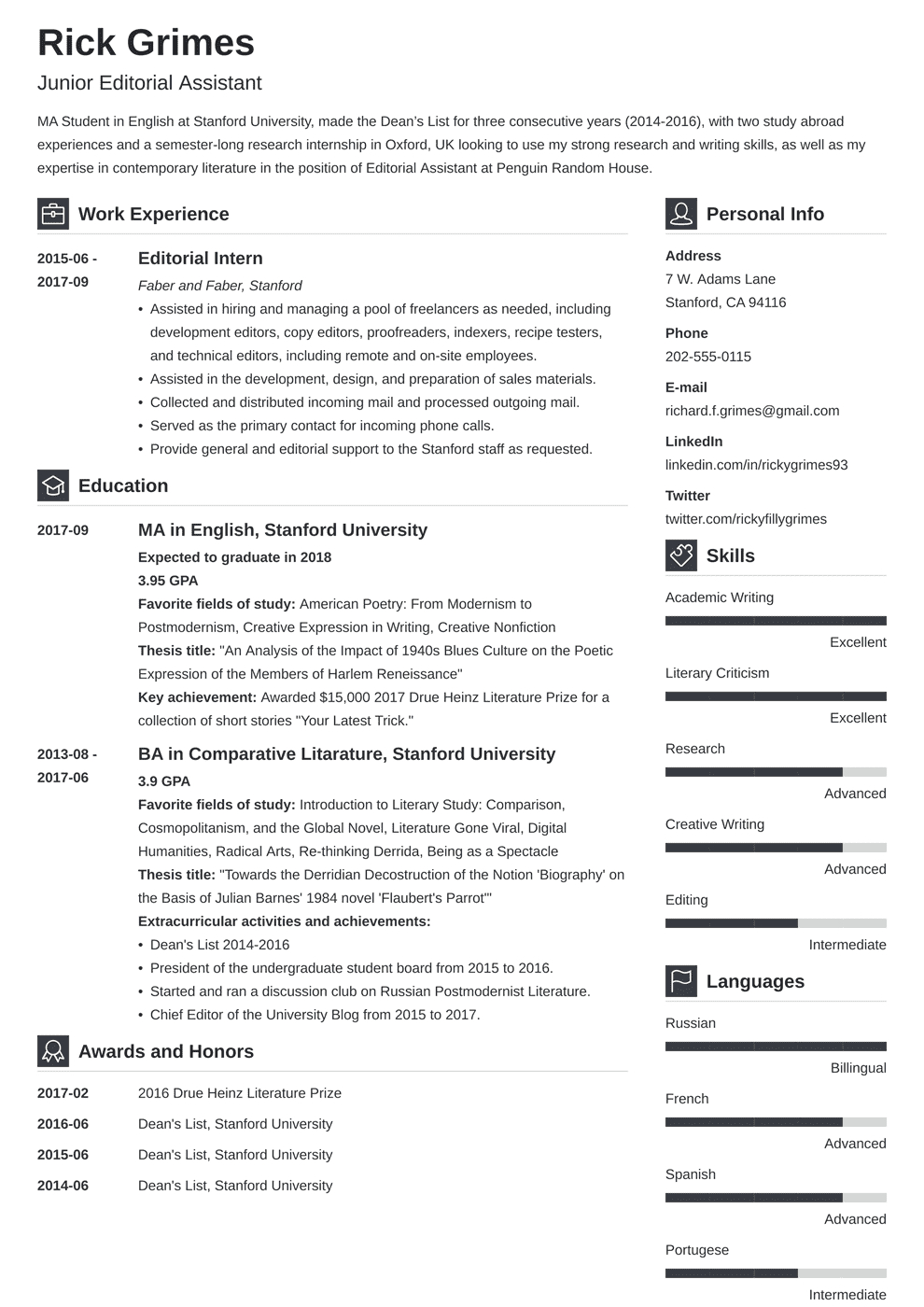 Entry Level Resume Template Guide 20 Examples inside proportions 990 X 1400