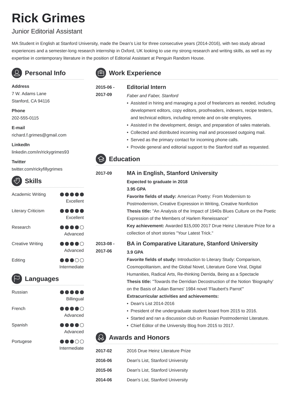 Entry Level Resume Template Guide 20 Examples with regard to sizing 990 X 1400