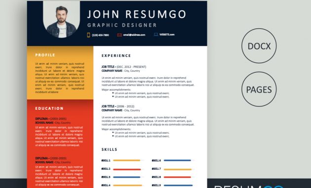 Eunike Colorful Creative Resume Template Resumgo pertaining to proportions 1024 X 768