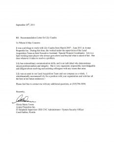 Example Of A Good Recommendation Letter Debandje within proportions 2550 X 3300