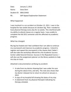 Example Of Appeal Sample Letter For Financial Aid Suspension with regard to sizing 1275 X 1651
