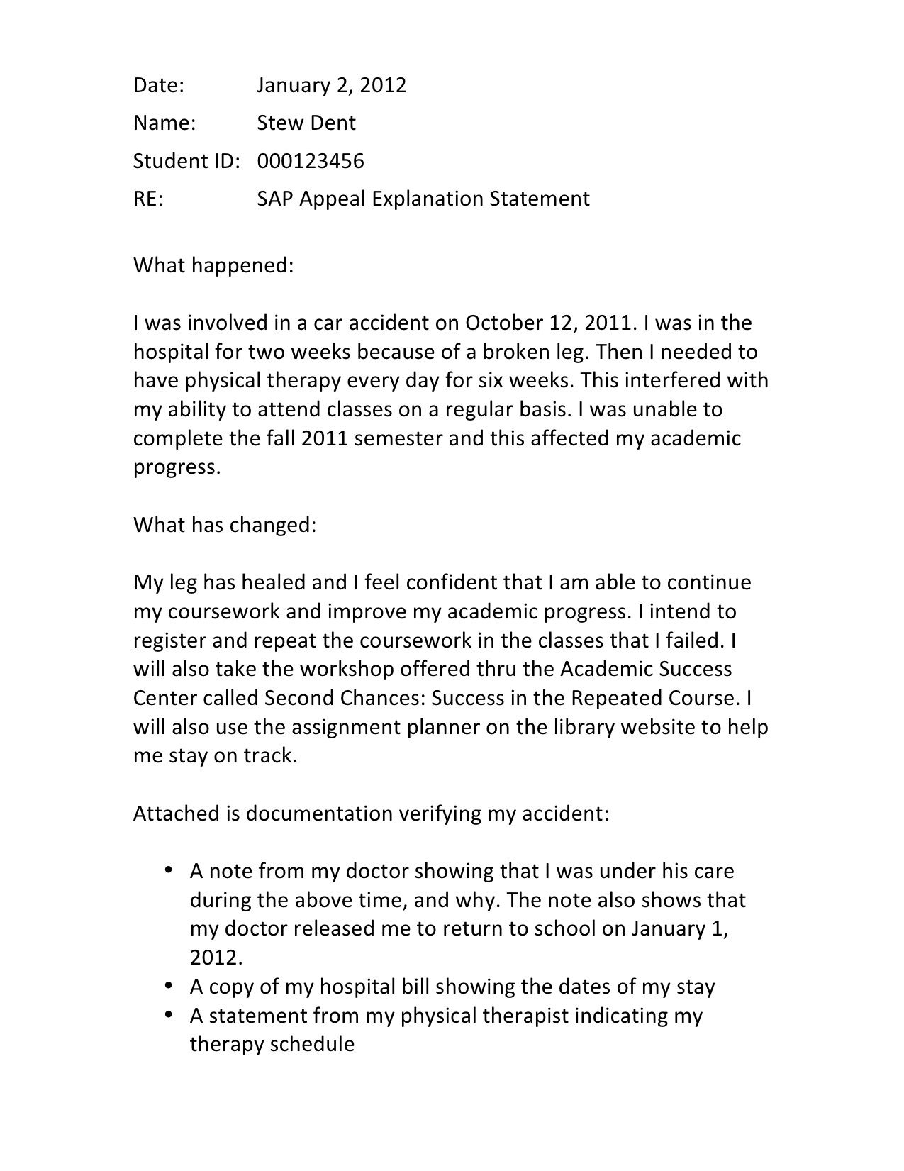 Example Of Appeal Sample Letter For Financial Aid Suspension with regard to sizing 1275 X 1651