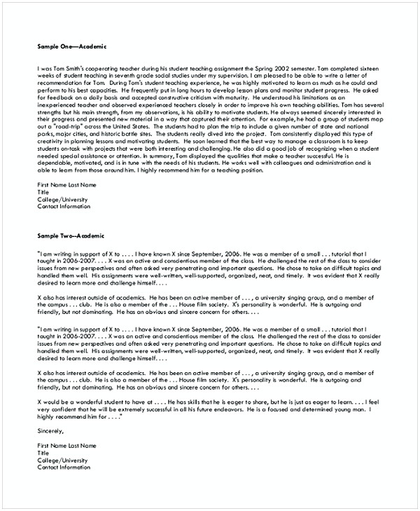 Example Of Graduate School Letter Of Recommendation Debandje intended for dimensions 600 X 729