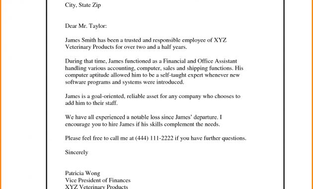 Example Of Reference Letters For Employment House Rental within sizing 1285 X 1660