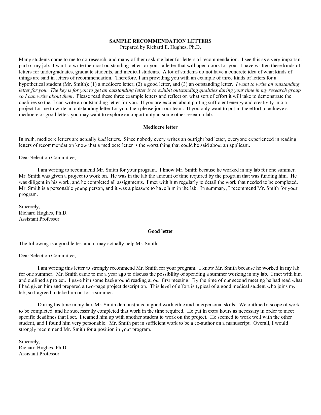 Examples Of A Good Letter Of Recommendation Enom within size 1275 X 1650