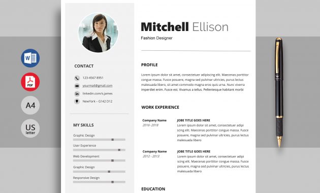 Excel Professional Resume Template Word Resumekraft for proportions 1920 X 1440