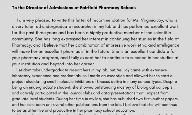 Excellent Pharmacy Letter Of Recommendation Writing Help intended for proportions 794 X 1123