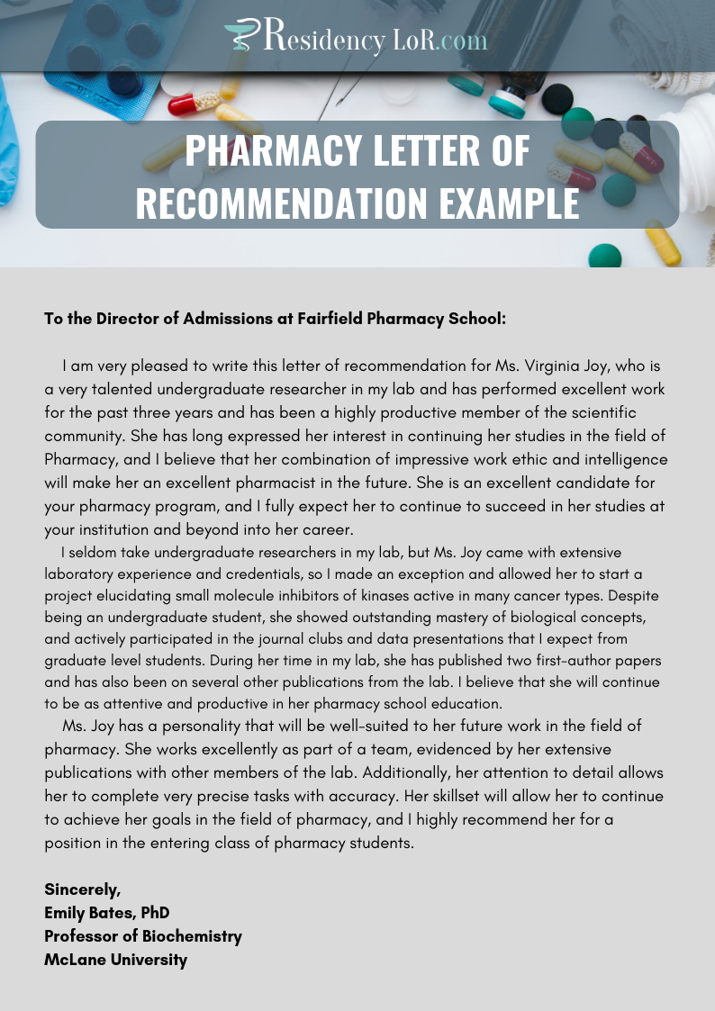 Excellent Pharmacy Letter Of Recommendation Writing Help regarding proportions 794 X 1123
