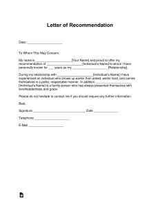 Fill In The Blank Letter Of Recommendation Template Debandje within size 2550 X 3301