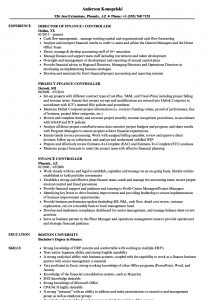 Finance Controller Resume Samples Velvet Jobs with proportions 860 X 1240