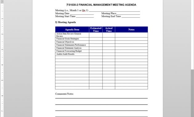 Financial Management Meeting Agenda Template Fs1030 2 with sizing 968 X 1028