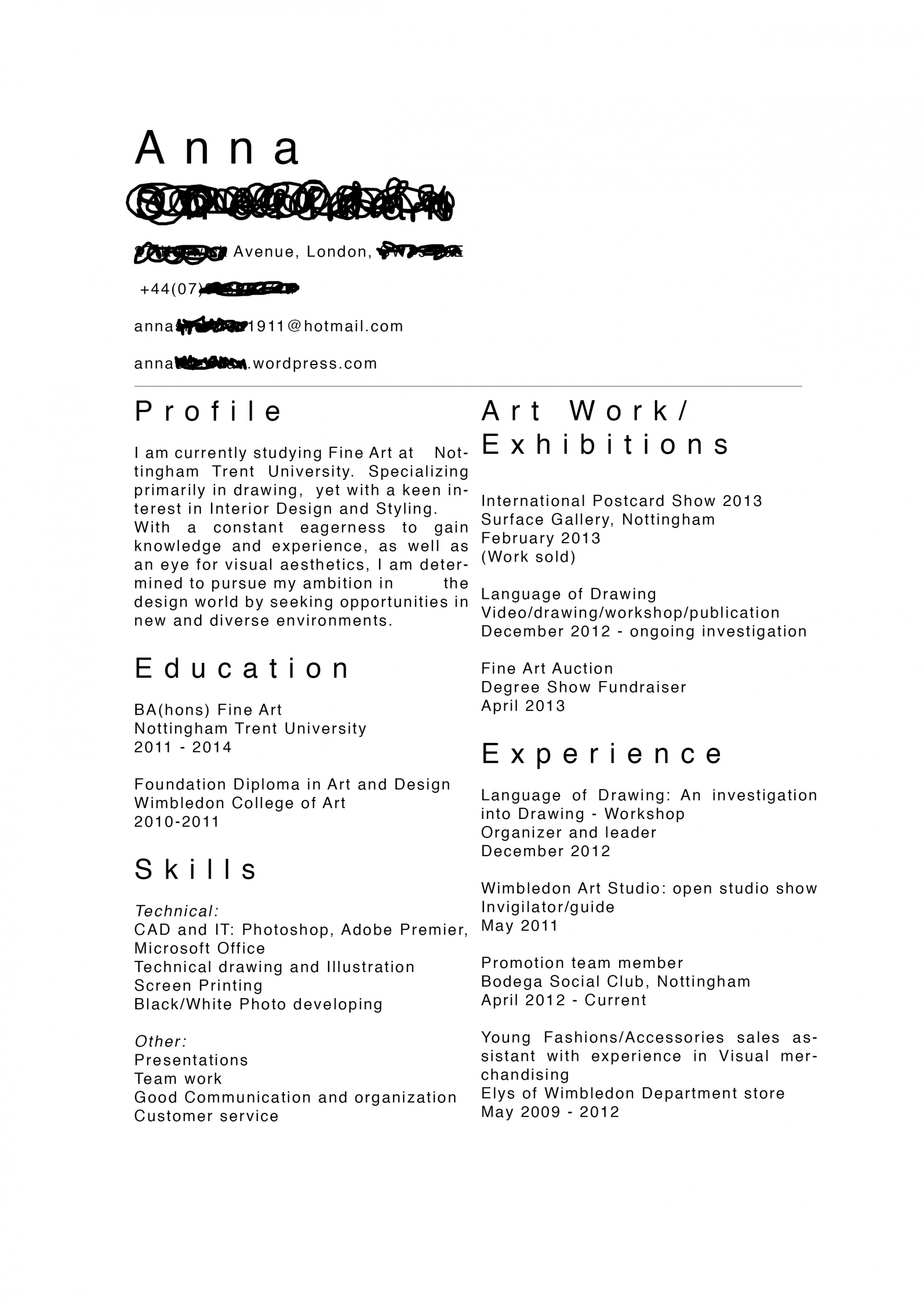 Fine Artist Cv Artist Resume Artist Cv Creative Cv with proportions 2480 X 3508