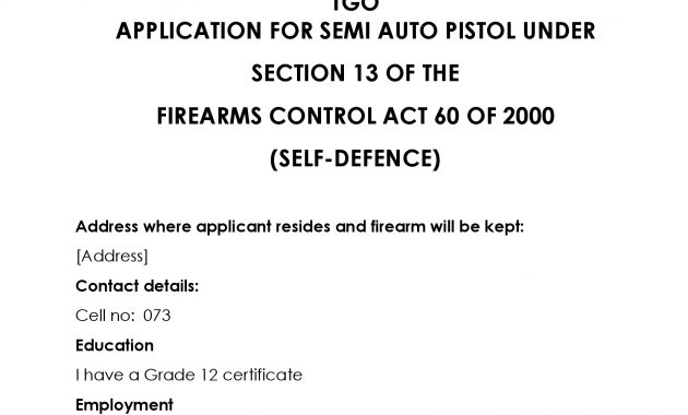 Firearm Recommendation Letter Debandje with proportions 1654 X 2339