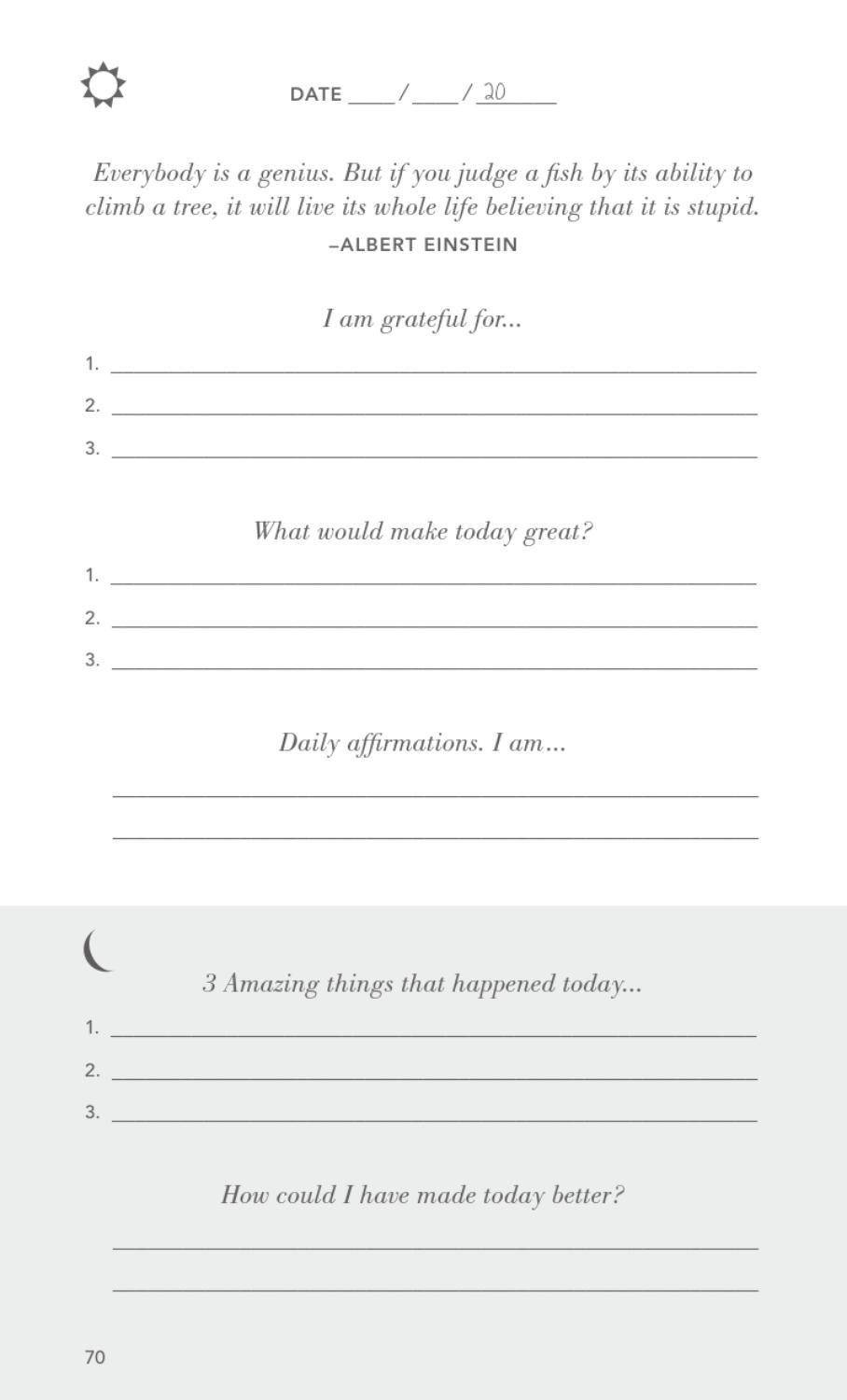 Five Minute Journal Make Today Great Daily Affirmations for proportions 908 X 1500