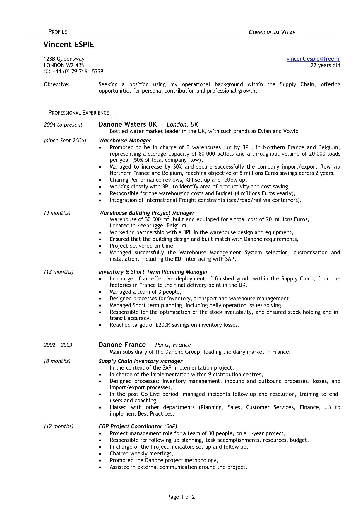 For 50 Year Olds Good Resume Examples Resume Examples regarding measurements 1240 X 1754