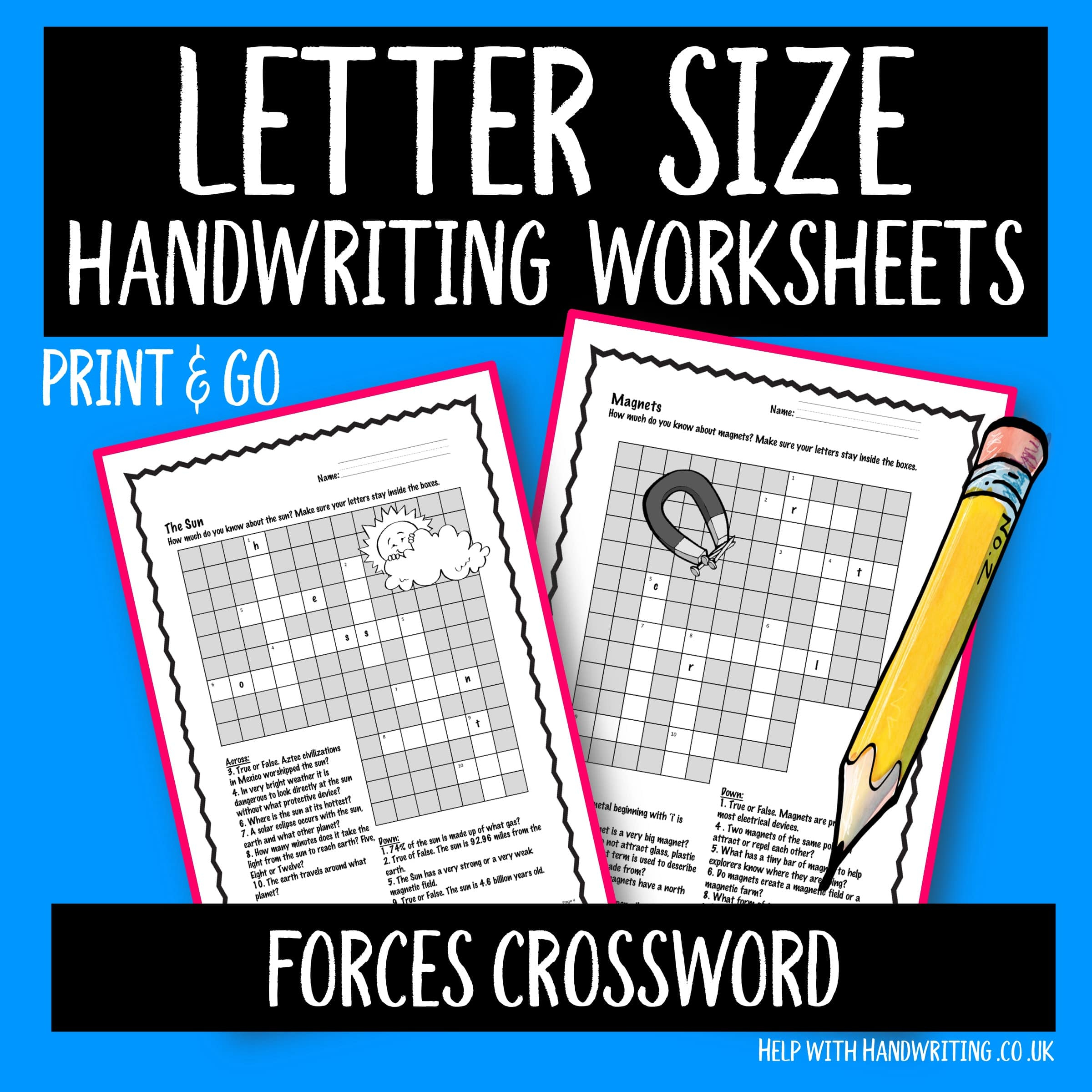 Forces Crossword Electricity Sun Magnets Help With with measurements 2400 X 2400