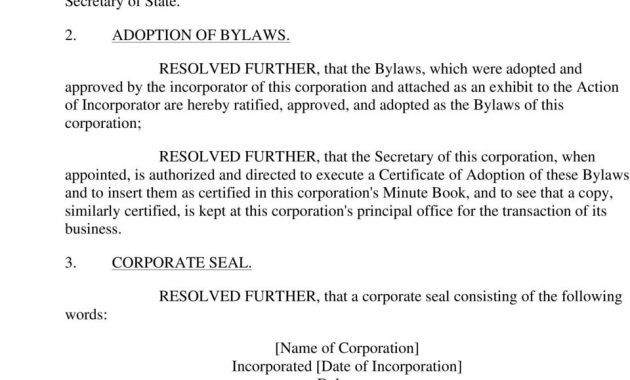 Form Action Unanimous Written Consent Of The Board Of with regard to sizing 960 X 1404