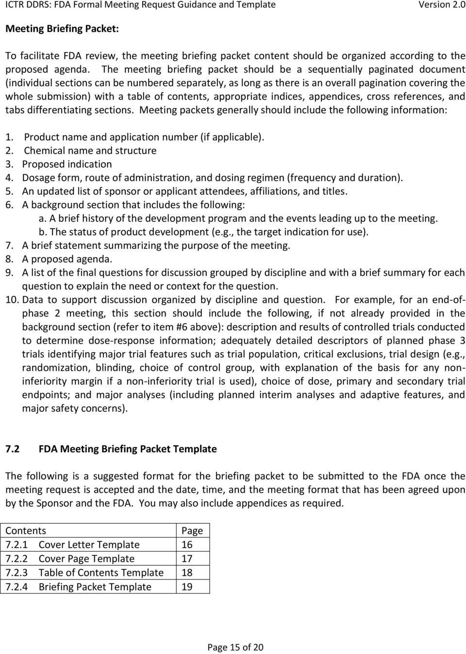 Formal Fda Meeting Request Guidance And Template Pdf Free in dimensions 960 X 1348