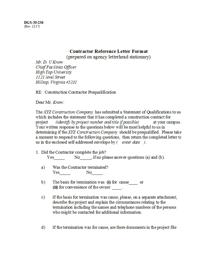 Format For A Letter Of Reference Onaka for proportions 801 X 987