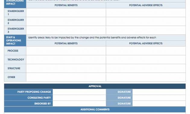 Free Change Management Templates Smartsheet for size 772 X 1440