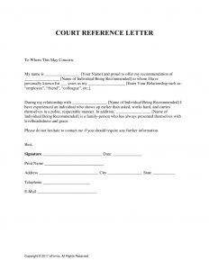 Free Character Reference Letter For Court Template intended for measurements 791 X 1024