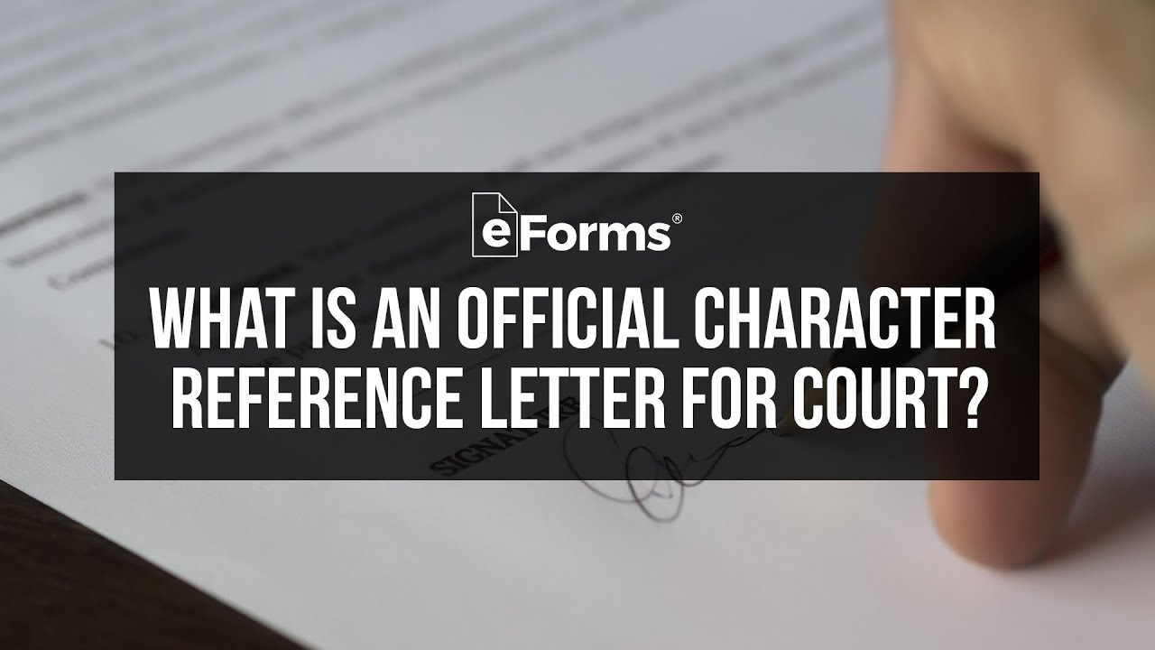 Free Character Reference Letter For Court Template within dimensions 1280 X 720