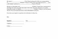 Free College Recommendation Letter Template With Samples intended for measurements 2550 X 3301