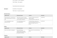 Free Construction Meeting Minutes Template Better Than pertaining to dimensions 1240 X 1754