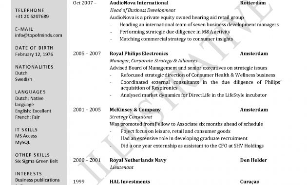 Free Curriculum Vitae Template Word Download Cv Template in size 1240 X 1754