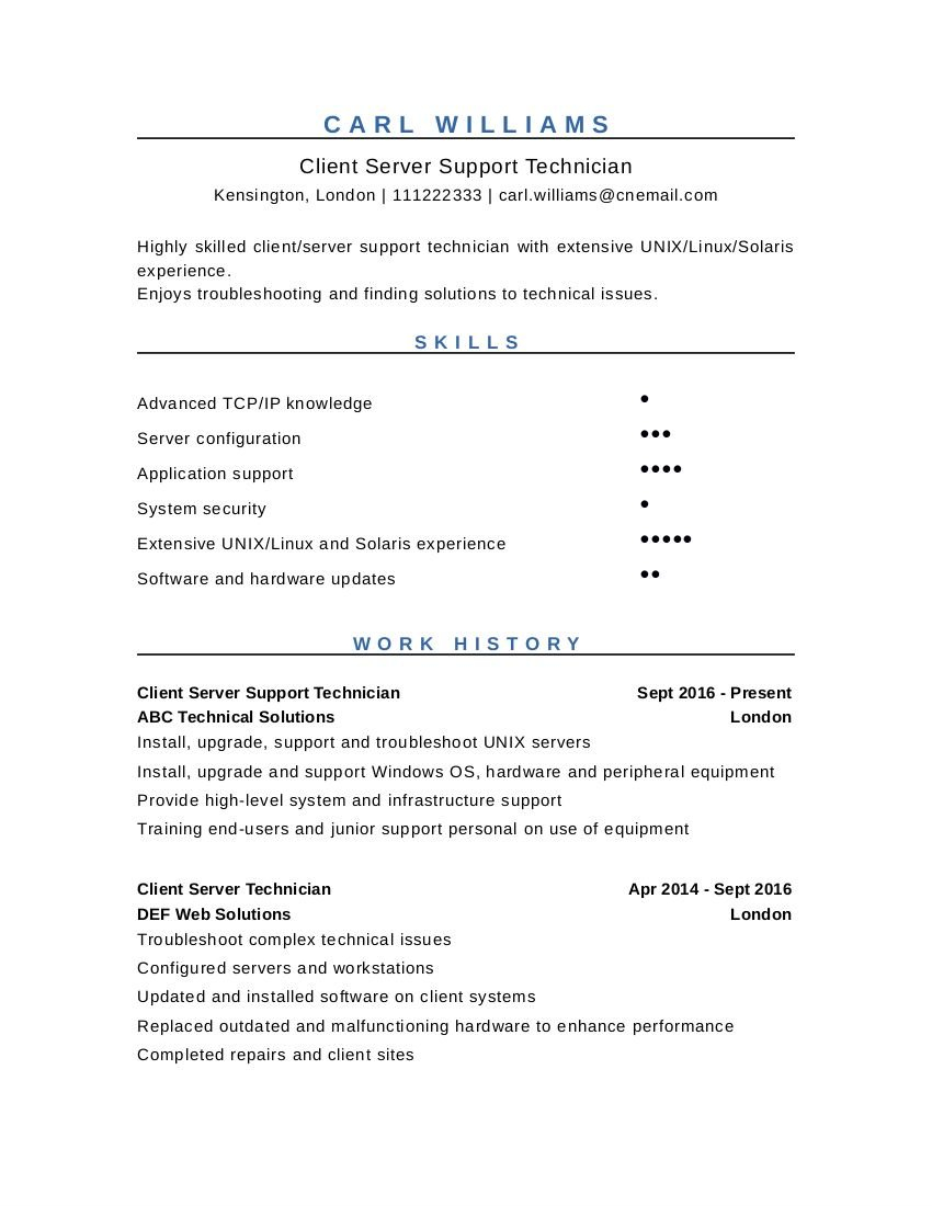 Free Cv Templates Examples And Tips Career Ninja Uk regarding dimensions 850 X 1100