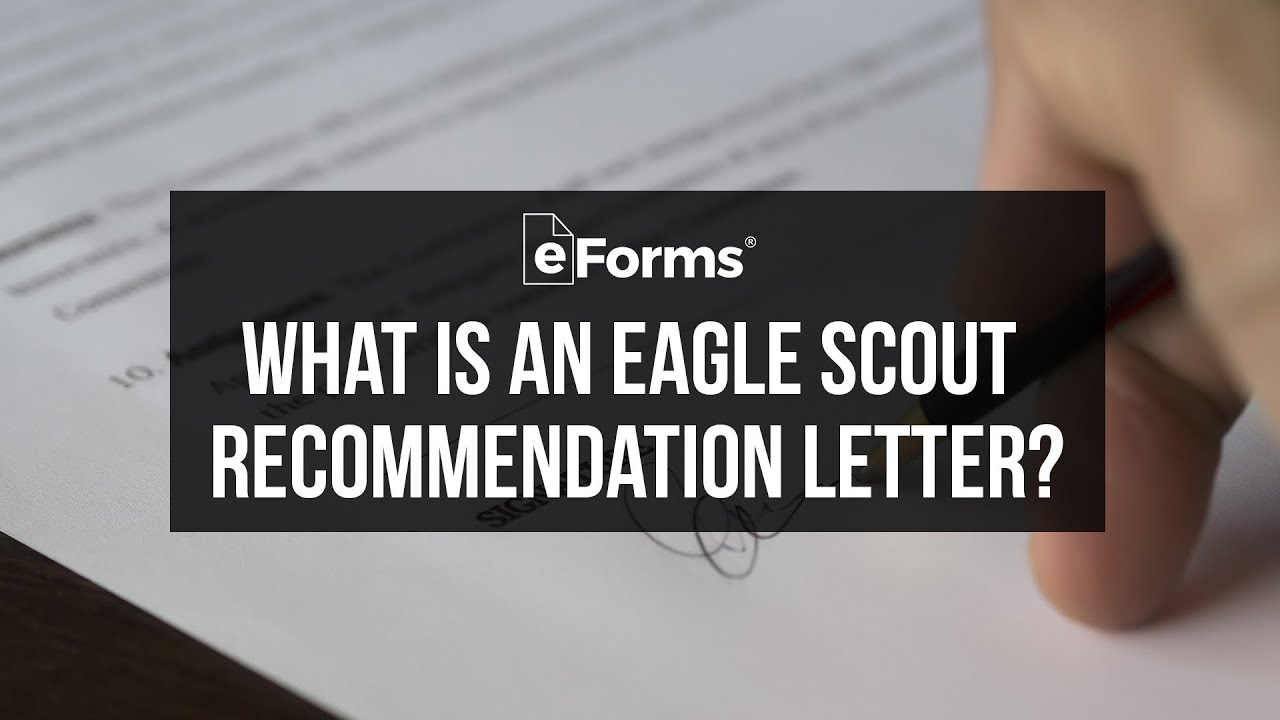 Free Eagle Scout Letter Of Recommendation Template for size 1280 X 720