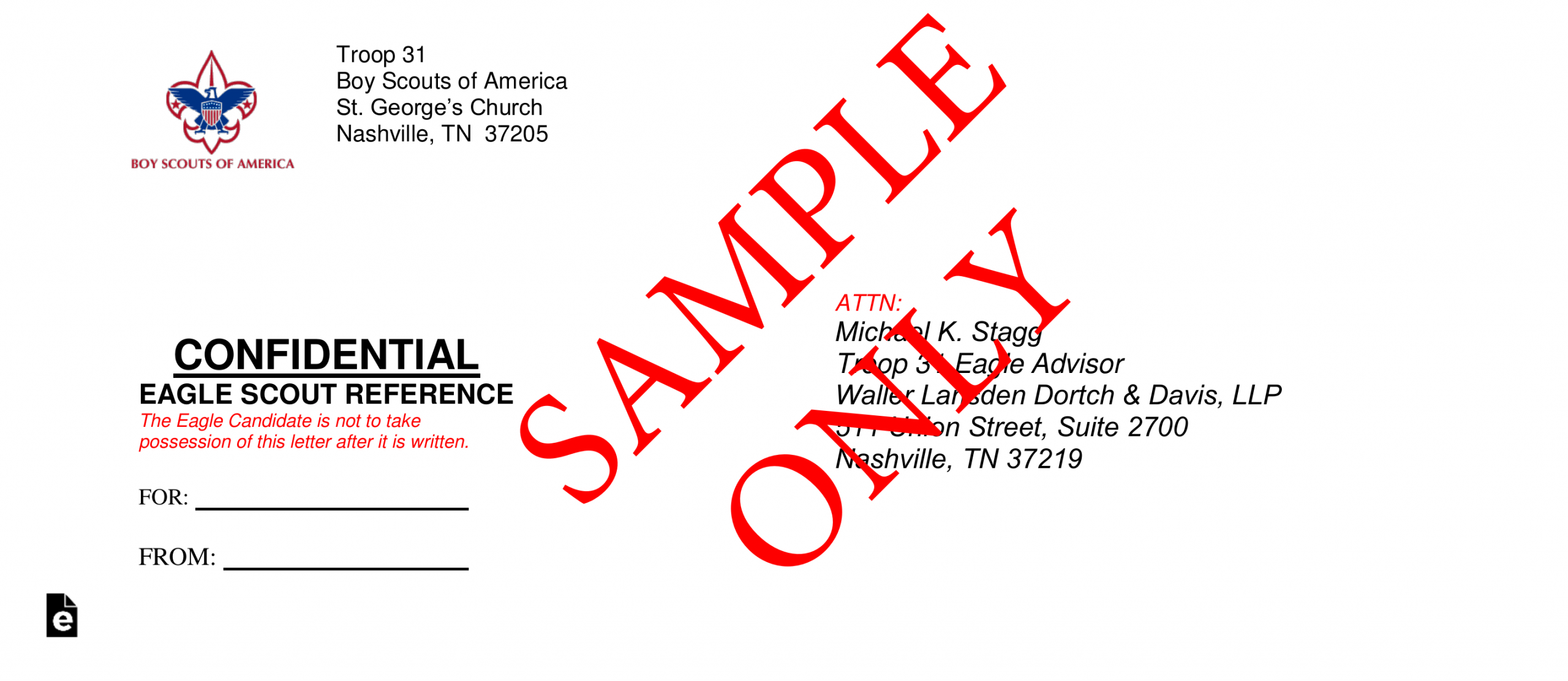 Free Eagle Scout Letter Of Recommendation Template inside sizing 2850 X 1238
