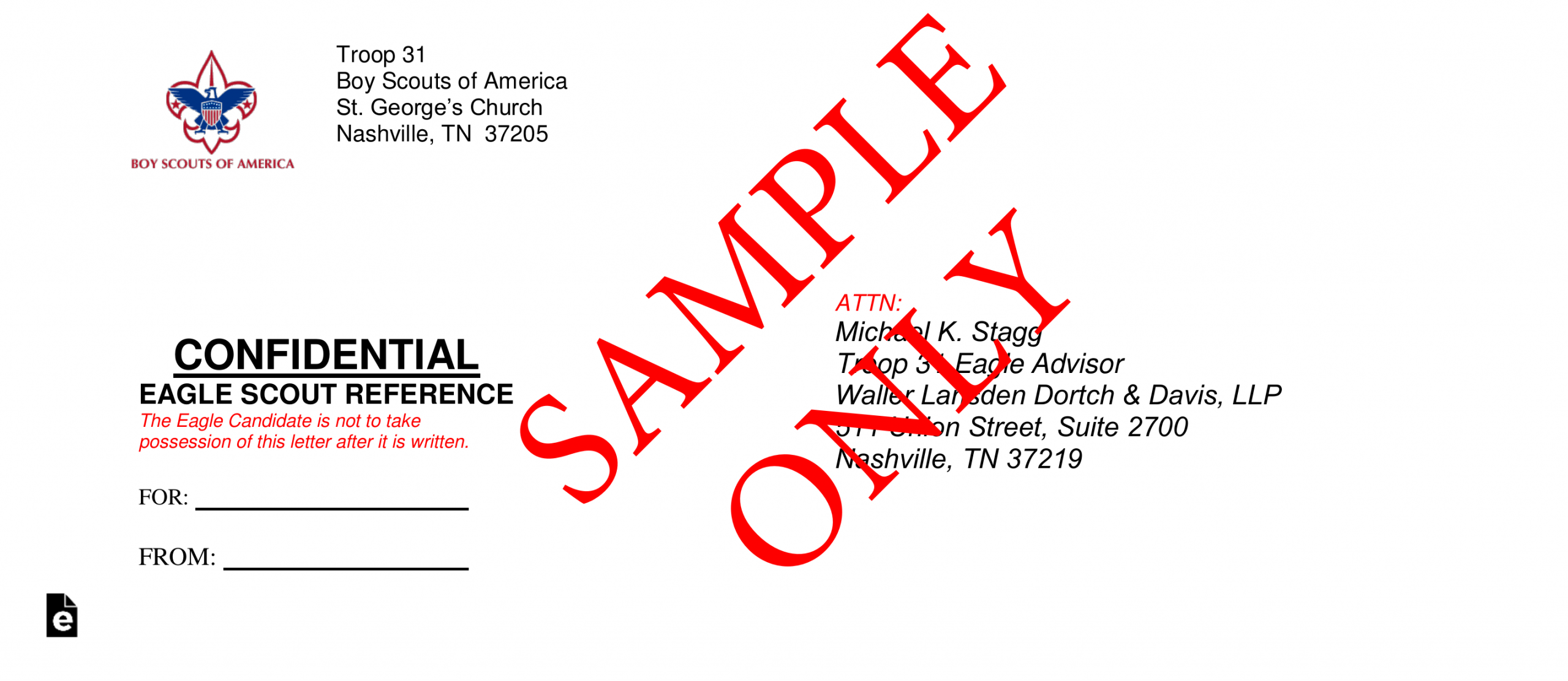 Free Eagle Scout Letter Of Recommendation Template regarding sizing 2850 X 1238