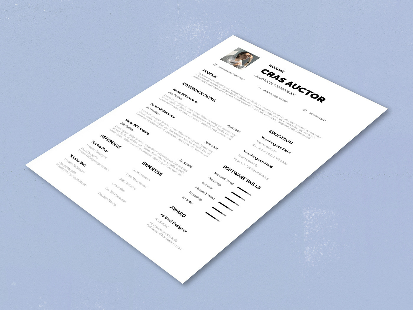 Free Entrepreneur Resume Template With Cover Letter Page pertaining to proportions 1400 X 1050