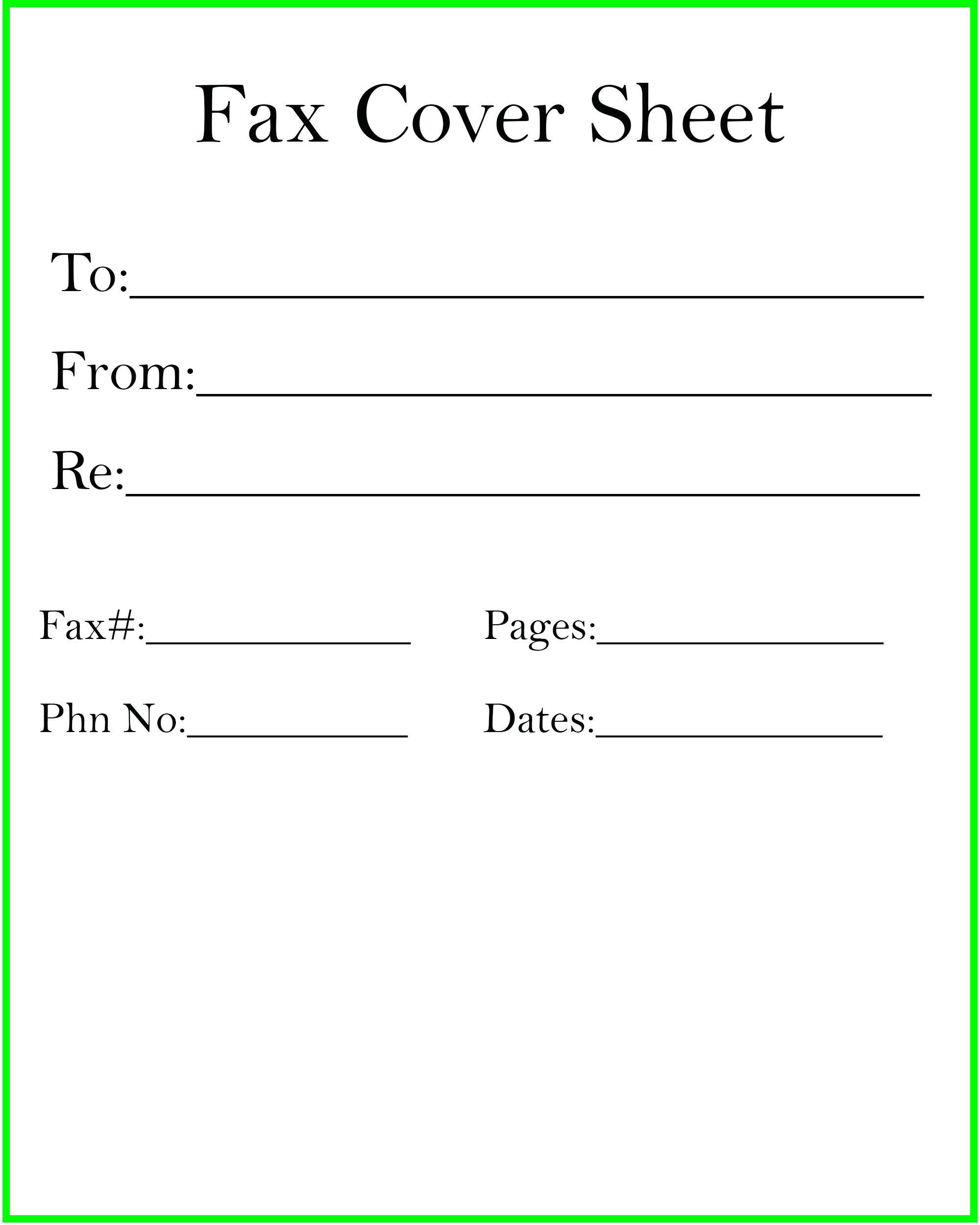 Free Fax Cover Sheet Template Pdf Word Google Docs in dimensions 2000 X 2500