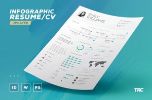 Free Infographic Resume Cv Template In Indesign Word Pdf throughout sizing 1160 X 770