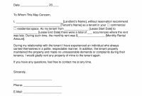 Free Landlord Recommendation Letter For A Tenant With for measurements 2473 X 3497