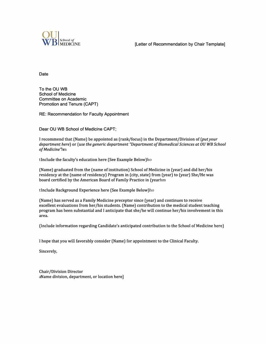 Free Letter Of Recommendation Templates Samples In intended for proportions 900 X 1165