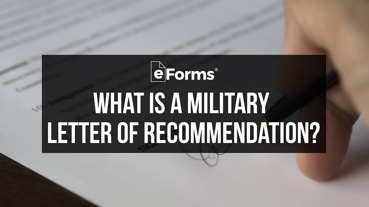 Free Military Letter Of Recommendation Templates Samples for measurements 1280 X 720