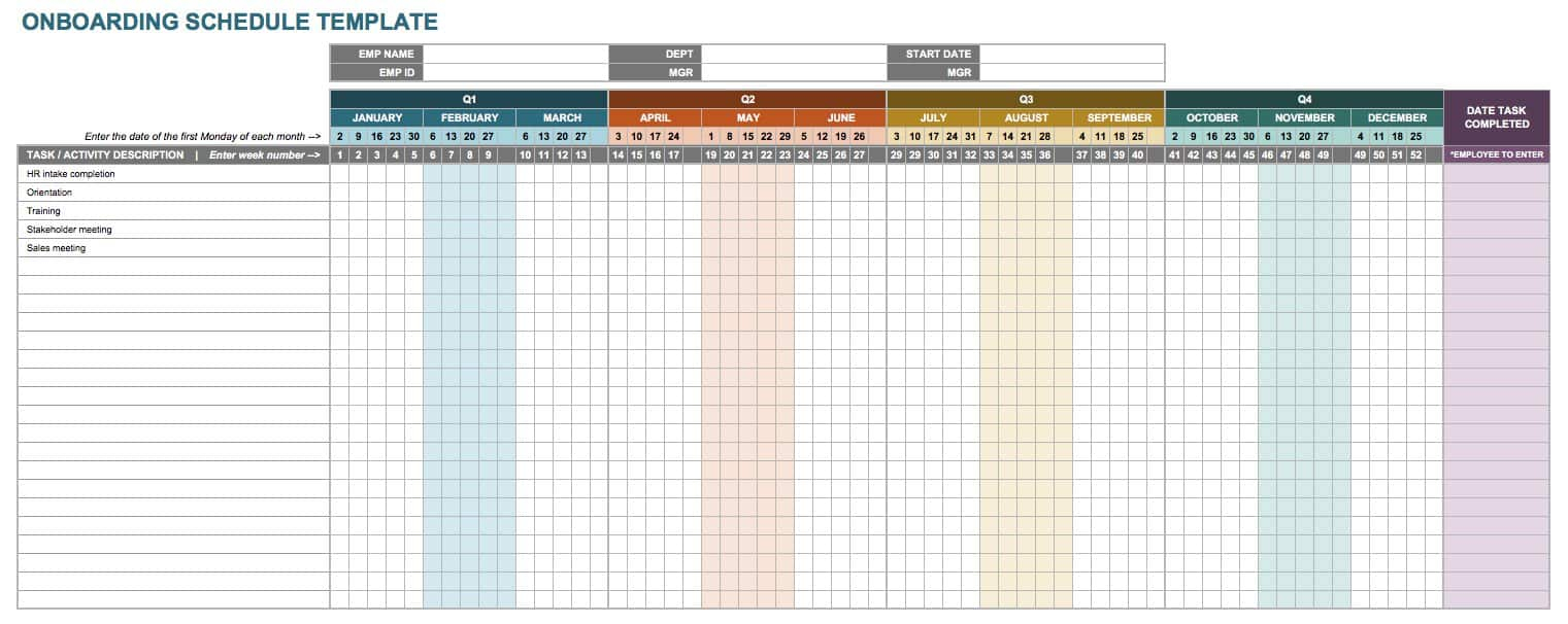 Free Onboarding Checklists And Templates Smartsheet pertaining to sizing 1521 X 606