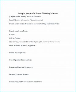 Free Printable Board Meeting Minutes Template Zitemplate with regard to sizing 1190 X 1442