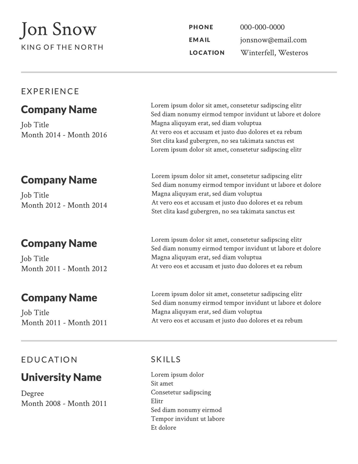 Free Professional Resume Templates Downloadable Lucidpress intended for sizing 1440 X 1864