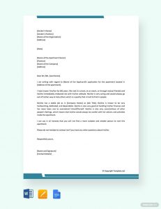 Free Reference Letter For Apartment Personal Reference with sizing 880 X 1142