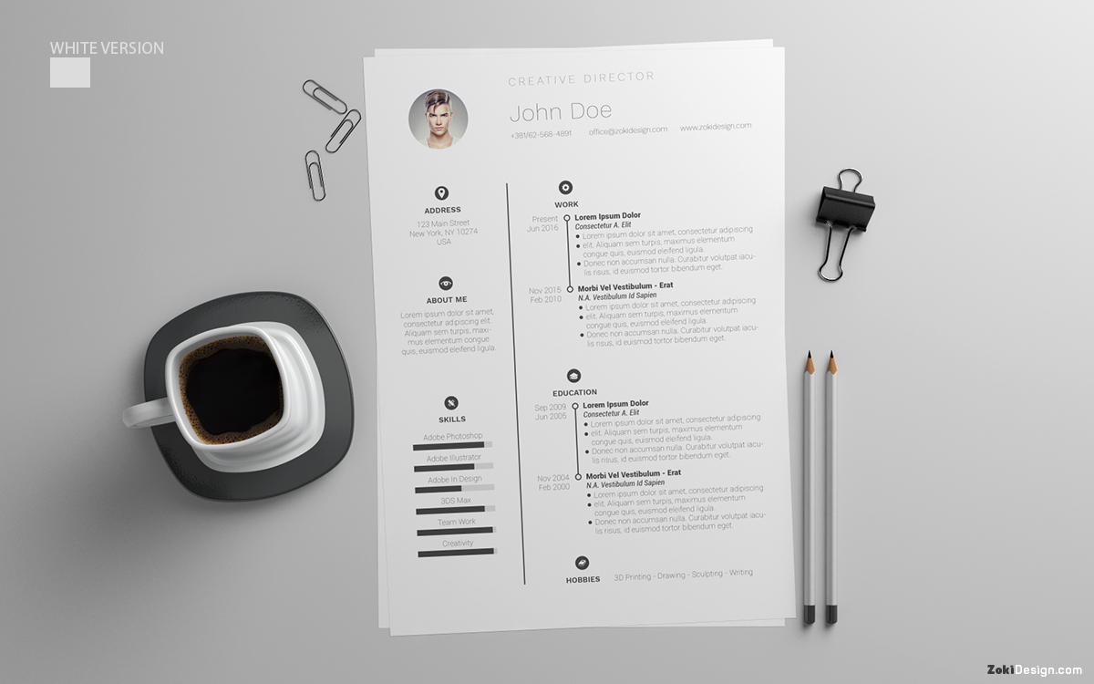 Free Resume Template On Behance intended for proportions 1200 X 750