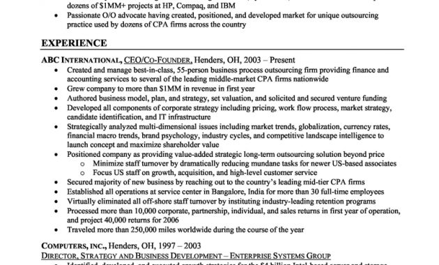 Free Resume Template Summary Qualifications Business for measurements 800 X 1035