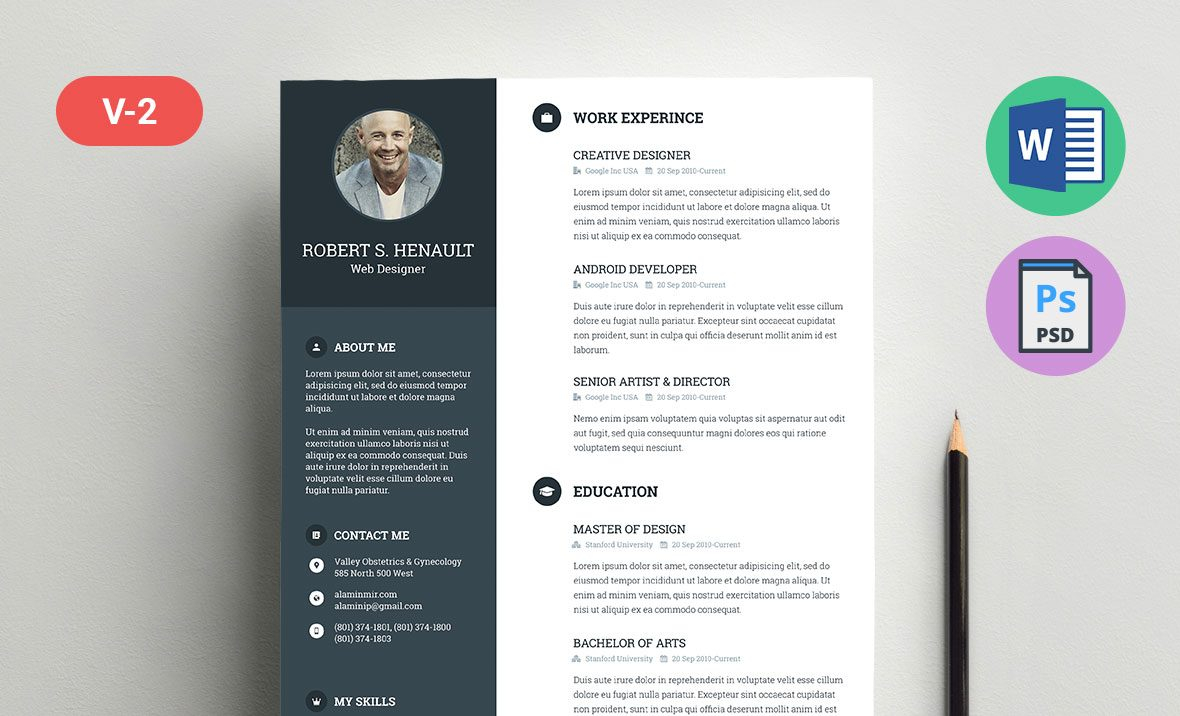 Free Resume Template With Business Card Resummme throughout proportions 1180 X 716