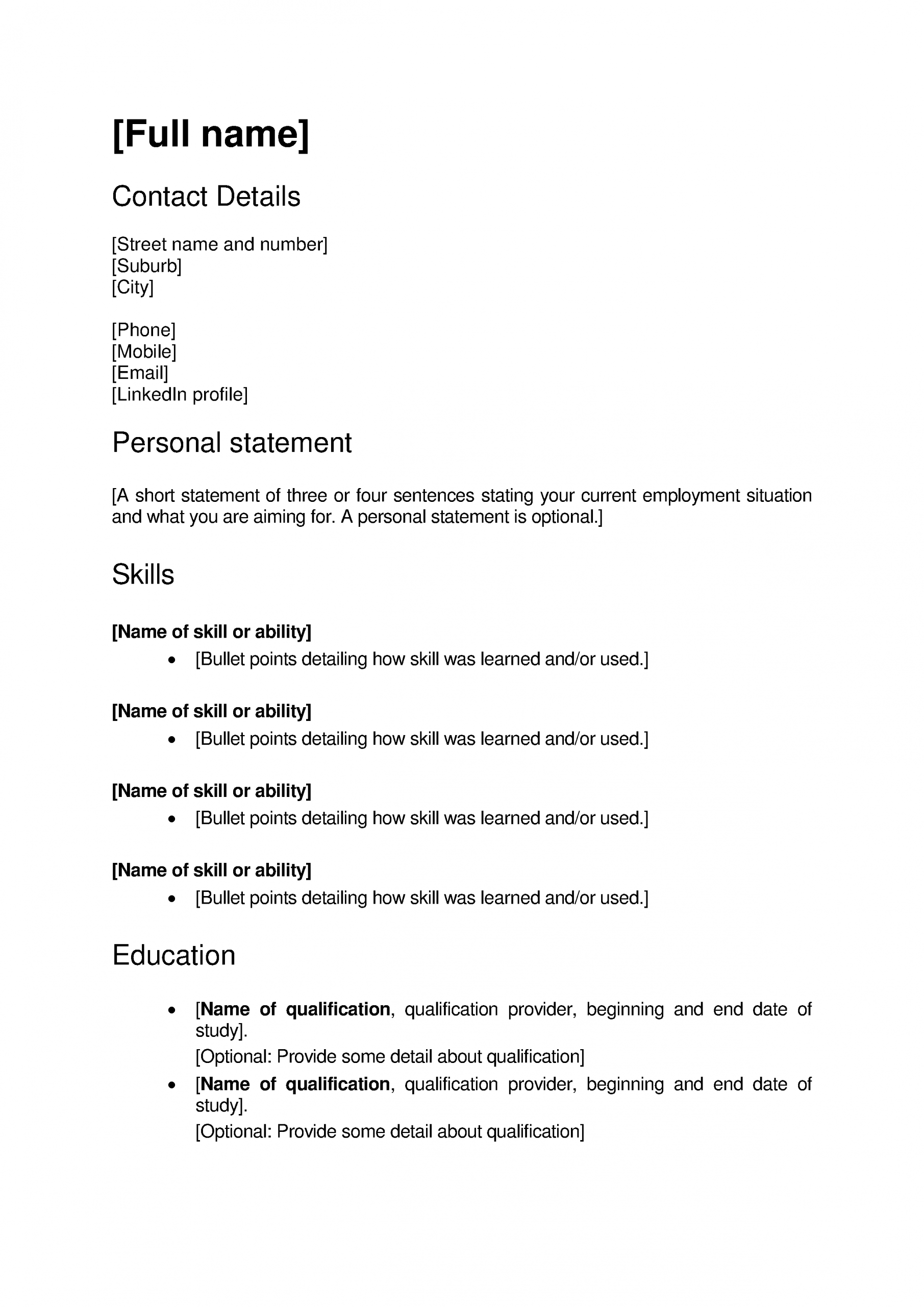 Free Resume Templates New Zealand Cover Letter For Resume for proportions 2481 X 3508