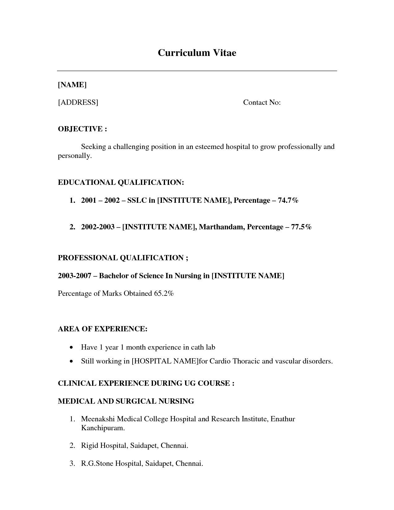 Free Resume Templates No Work Experience Job Resume in size 1275 X 1650