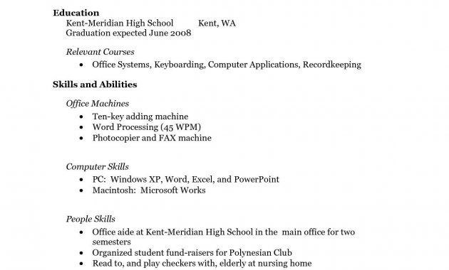 Free Resume Templates No Work Experience Student Resume regarding size 1275 X 1650